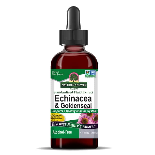 Echinacea and Goldenseal Root 4oz Alcohol Free