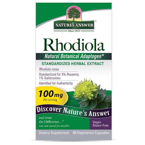 Rhodiola Root Standardized 60 v-caps Box