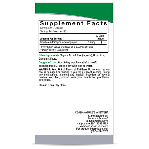 Spirulina 90 v-caps Box