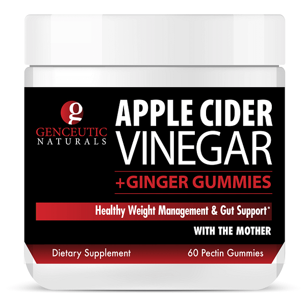 Genceutic Naturals – Apple Cider Vinegar with Ginger Gummies