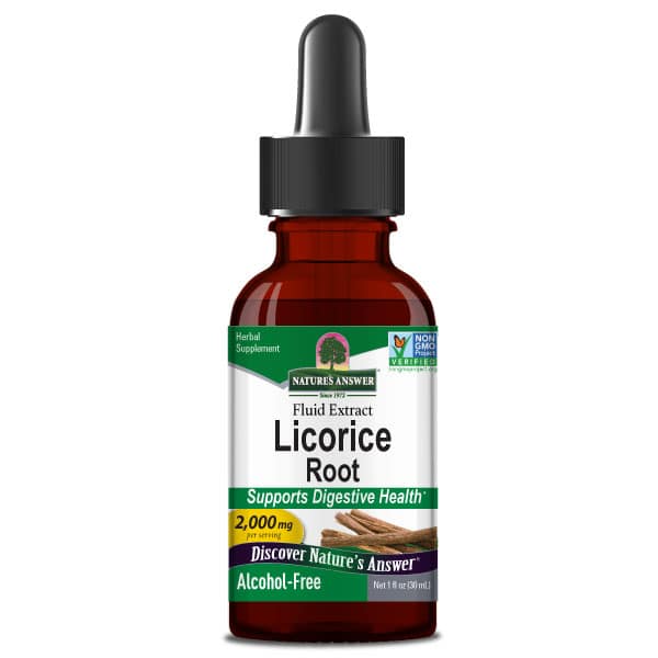 Licorice Liquid Extract 1oz Shop for AlcoholFree Licorice Liquid Extract 1oz Nature's Answer