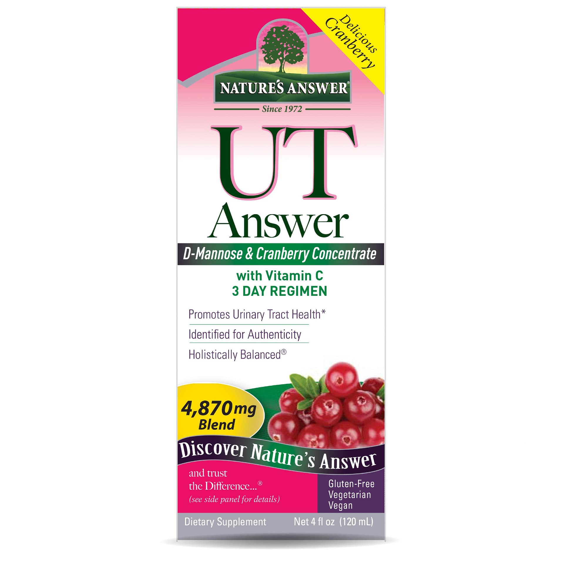 UT Answer Liquid Purchase UT Answer DMannose Cranberry Liquid 4oz